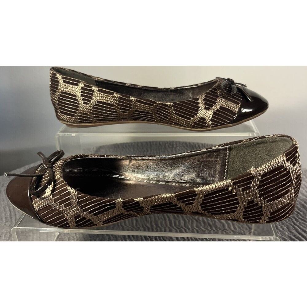 L&C Flats Women’s Size 6 Brown With Bow